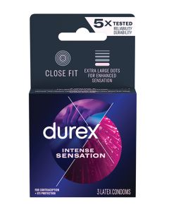 Durex Intense Sensation Condom - Box of 3