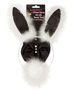Bachelorette 3 pc Bunny Set w/Bendy Ears