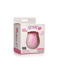 Curve Toys Gossip Cum Into Bloom Clitoral Vibrator - Rose Dream Swirl