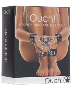 Shots Ouch Leather Hand & Leg Cuffs
