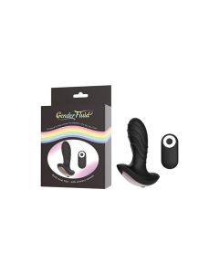 Gender Fluid Buzz Anal Vibe w/Remote - Black