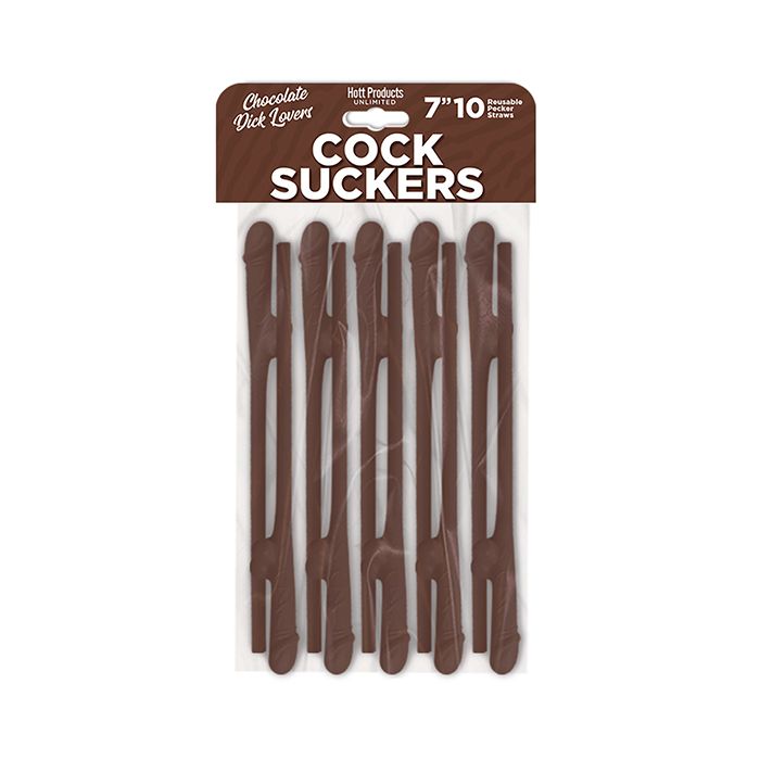 Cock Suckers Pecker Straws - Chocolate Lovers Pack of 10