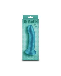 Royals 6" Charlie Curved Dildo - Metallic Teal