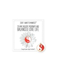 Warm Human Healthy Balanced Love LIfe Mini Card & Charm