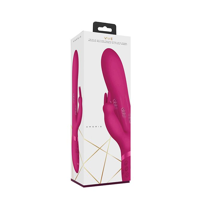 Shots Vive Amoris Stimulating Beads Rabbit - Pink